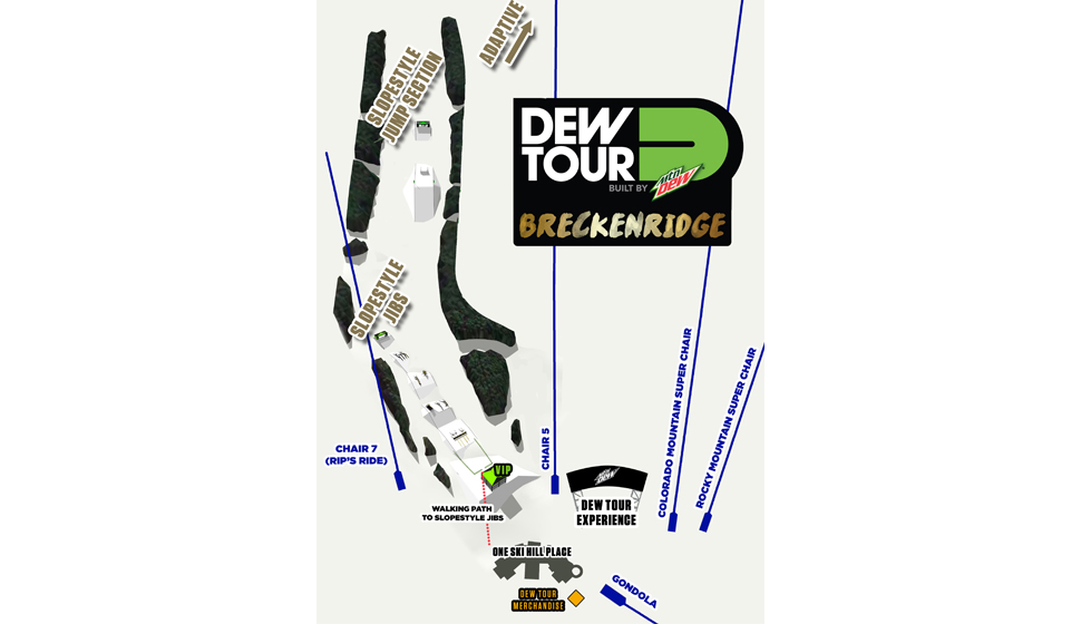 Dew tour breckenridge 2016 map