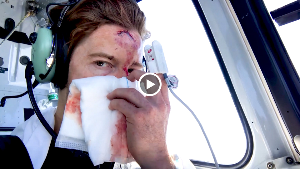 Video of Shaun White's Cardona Training Crash