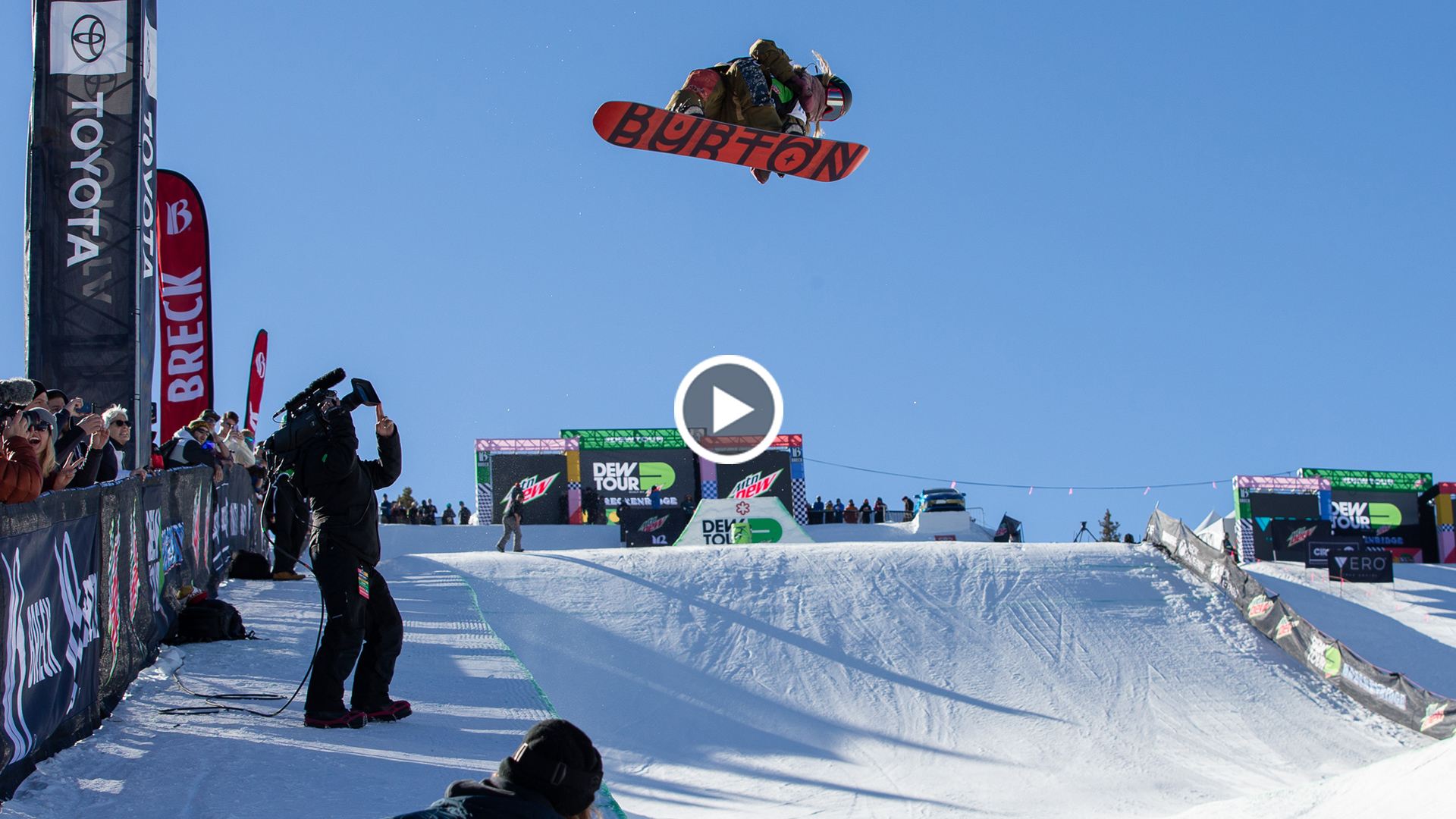 Women's snowboard modified superpipe highlights