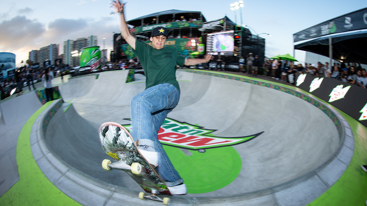 top five ranked male park skateboarders