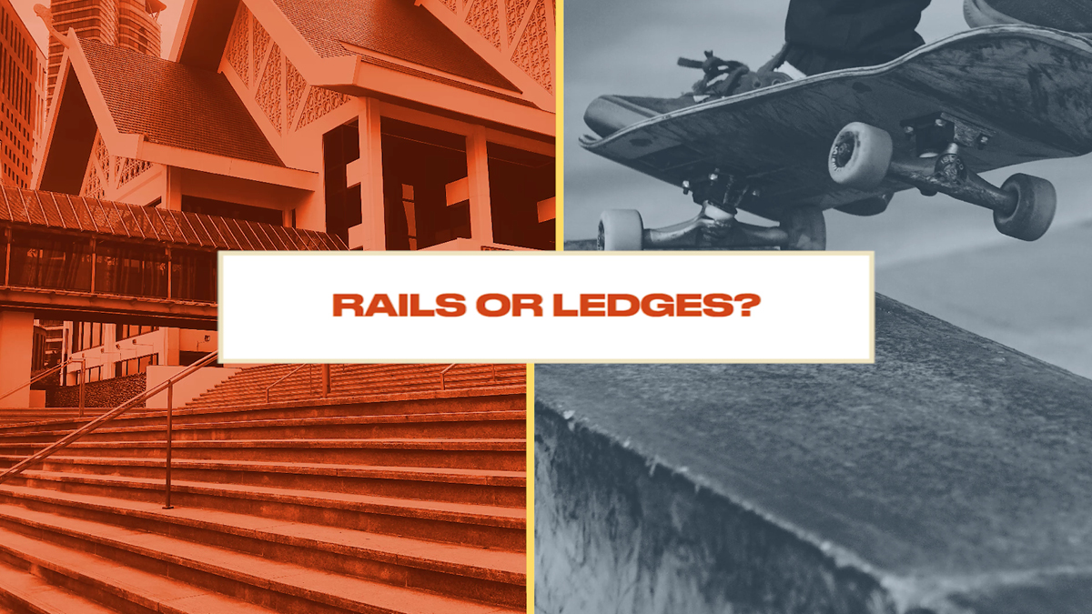 ledges rails either or